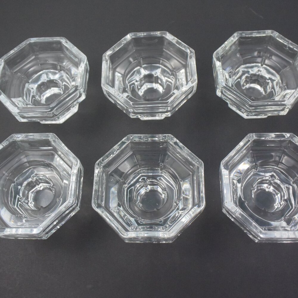 6 Vintage Luminarc/Arcoroc "Octime" Candle Holders